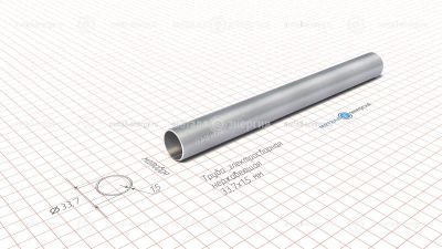 Труба электросварная нержавеющая 33,7х1,5 изображение и чертёж