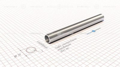 Труба электросварная нержавеющая 38х3 изображение и чертёж