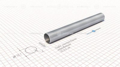 Труба электросварная нержавеющая 76,1х2 изображение и чертёж